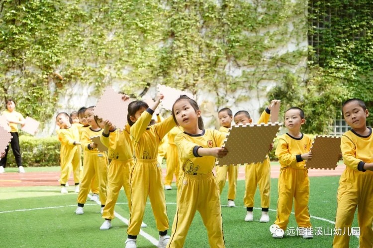 我运动，，，，，，，我快乐——溪山园幼儿体能操展示