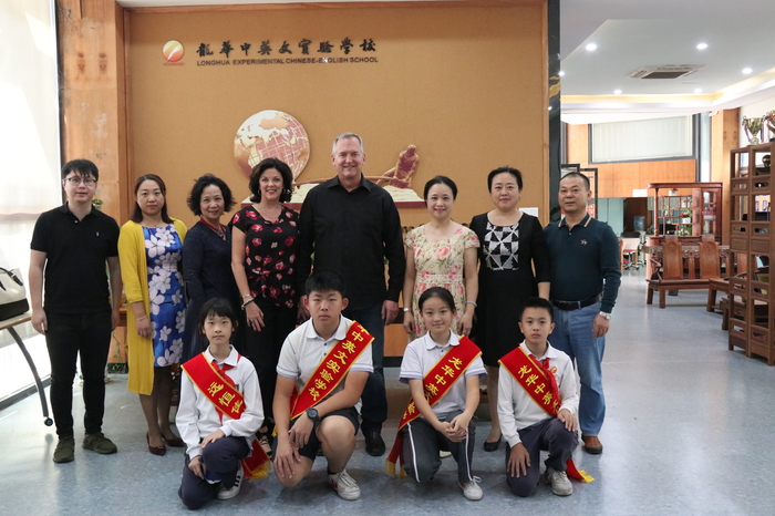美国名校索斯兰学校来校会见，，，，，深入举行国际教育之路探讨
