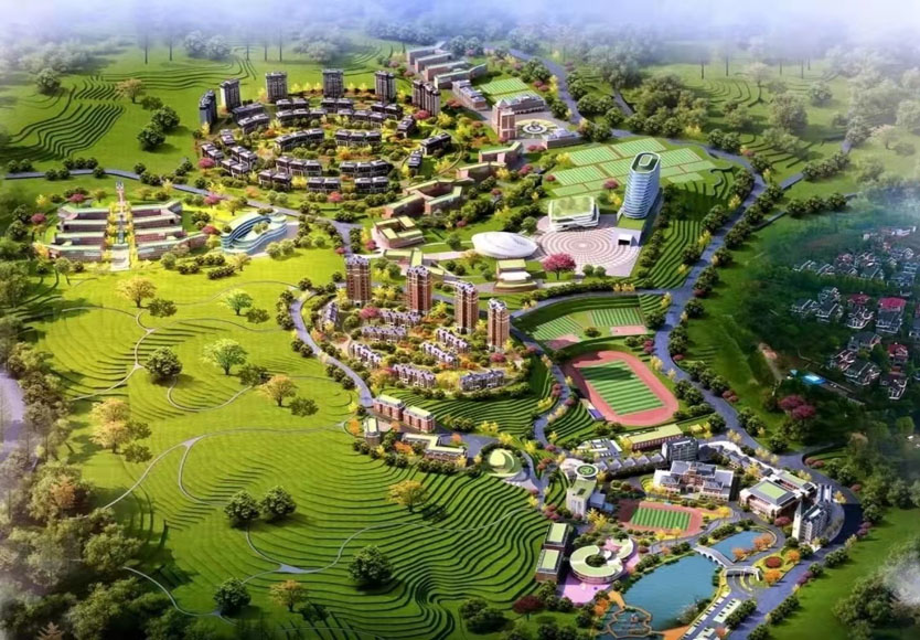 抢抓晴晴天气，，，，，郴州mg冰球突破豪华版教育城建设工地热火朝天